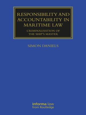 cover image of Responsibility and Accountability in Maritime Law